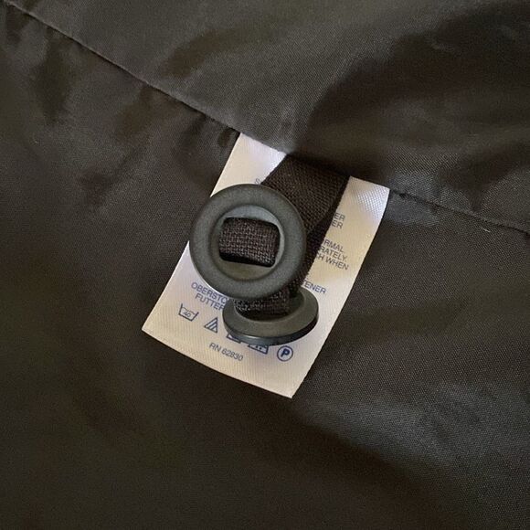 Lands’ End Black Long Sleeve Button Zip Hoodie Lightweight Spring Jacket Size M - Picture 11 of 16